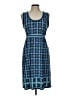Max Studio Graphic Blue Casual Dress Size L - photo 1