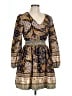 Rusttydustty 100% Polyester Paisley Gold Casual Dress Size L - photo 1