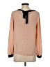 Ann Taylor LOFT Tan Long Sleeve Blouse Size XS - photo 2