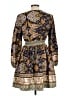 Rusttydustty 100% Polyester Paisley Gold Casual Dress Size L - photo 2