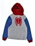 Marvel 100% Cotton Gray Zip Up Hoodie Size 130 cm / US 8 - photo 1