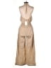 Futario Solid Tan Jumpsuit Size XS - photo 2