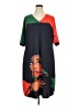 Unbranded Graphic Black Casual Dress Size 6X - photo 1