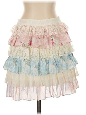 LoveShackFancy Silk Skirt (view 1)