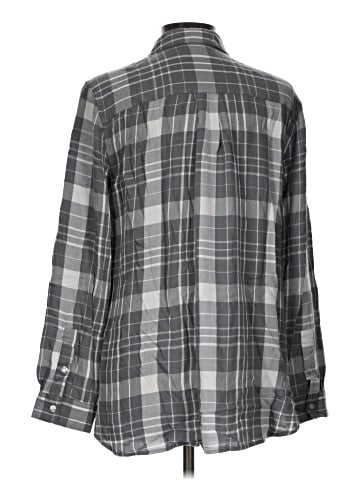 Pure Navy Long Sleeve Button-Down Shirt (view 2)