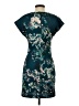 MNG Print Teal Cocktail Dress Size XS - photo 2