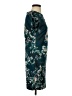 MNG Print Teal Cocktail Dress Size XS - photo 4
