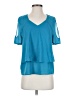Juicy Couture 100% Polyester Teal Short Sleeve Top Size S - photo 1