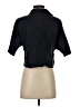 Southaven Black 3/4 Sleeve Button-Down Shirt Size S - photo 2