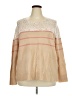 BeachLunchLounge Color Block Tan Pullover Sweater Size 22 - photo 1