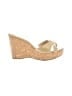 Jimmy Choo Gold Tan Wedges Size EU 39 1/2 - photo 1