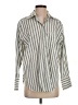 Gap 100% Cotton Stripes Ivory Long Sleeve Button-Down Shirt Size XXS - photo 1