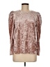 Greylin Pink Brown Long Sleeve Top Size M - photo 1