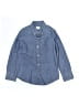Crewcuts 100% Cotton Chevron-herringbone Blue Long Sleeve Button-Down Shirt Size 8 - photo 1