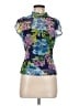 Aqua 100% Polyester Blue Short Sleeve Blouse Size M - photo 1