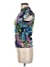 Aqua 100% Polyester Blue Short Sleeve Blouse Size M - photo 5