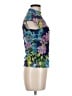 Aqua 100% Polyester Blue Short Sleeve Blouse Size M - photo 4