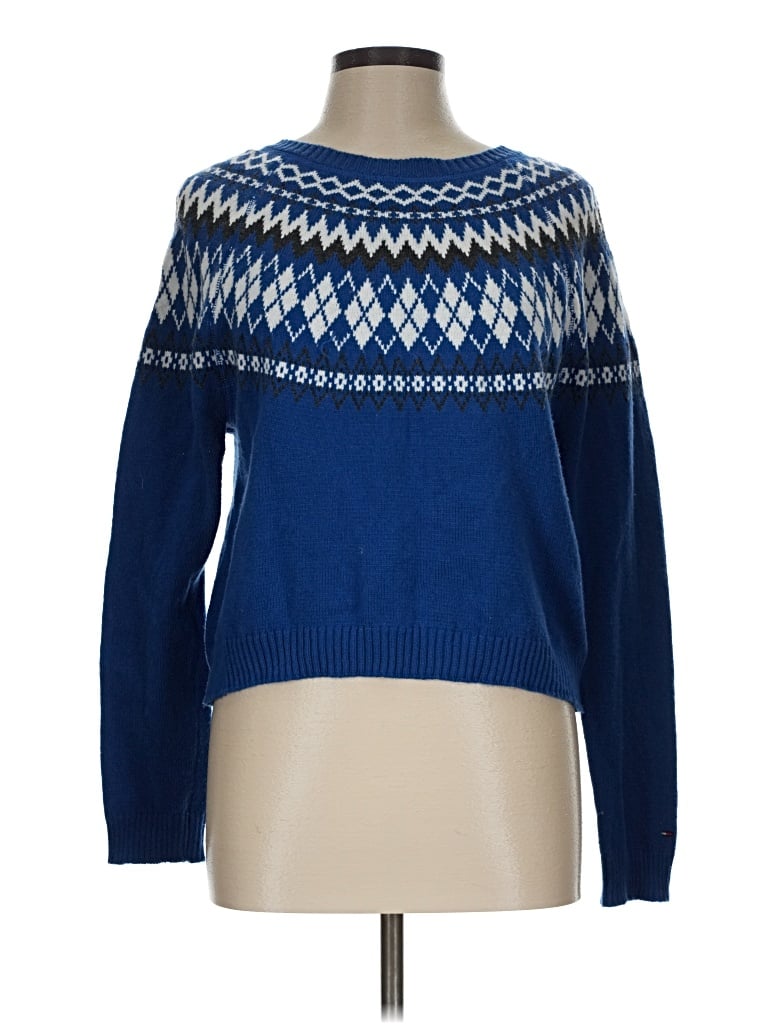 Pre-owned Tommy Jeans Pullover Sweater In Blue