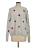 Splendid Hearts Gray Pullover Sweater Size S - photo 1
