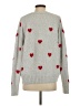 Splendid Hearts Gray Pullover Sweater Size S - photo 2