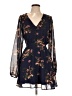 Lulus 100% Polyester Floral Blue Casual Dress Size L - photo 1