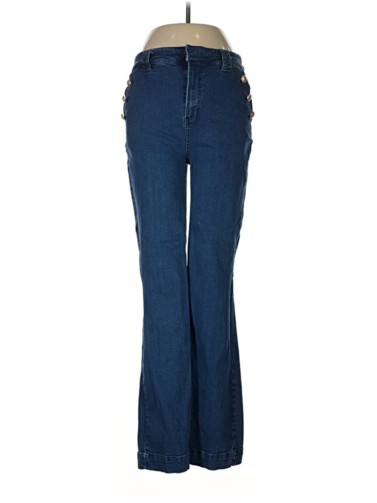 Pre-owned Avec Les Filles Jeans In Blue