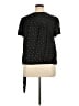 Universal Thread 100% Rayon Polka Dots Black Short Sleeve Blouse Size XL - photo 2