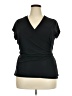 Avenue Black Short Sleeve Top Size 22 Plus - photo 1