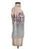 Boston Proper Floral Silver Pullover Sweater Size S - photo 4