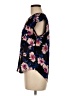 Lily White Black Short Sleeve Blouse Size M - photo 5