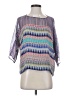 Gypsy 05 100% Silk Blue 3/4 Sleeve Silk Top Size XS - photo 1