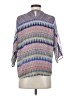 Gypsy 05 100% Silk Blue 3/4 Sleeve Silk Top Size XS - photo 2