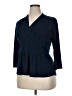 CATHERINE Catherine Malandrino Blue 3/4 Sleeve Top Size XL - photo 2