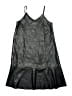 Zara 100% Polyester Metallic Black Dress Size 11 - 12 - photo 2