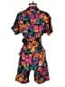 Assorted Brands 100% Rayon Tropical Purple Romper Size S - photo 2