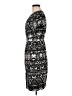 J.Crew 100% Polyester Graphic Black Casual Dress Size 6 - photo 5