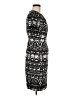 J.Crew 100% Polyester Graphic Black Casual Dress Size 6 - photo 4
