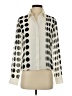 Jennifer Lloyd 100% Polyester Polka Dots Ivory Long Sleeve Blouse Size S - photo 1