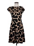 MICHAEL Michael Kors Animal Print Brown Casual Dress Size 2 - photo 1
