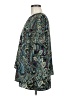 J.Jill 100% Polyester Paisley Teal Long Sleeve Blouse Size M - photo 5
