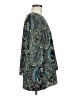 J.Jill 100% Polyester Paisley Teal Long Sleeve Blouse Size M - photo 4