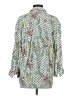 Zara Print Green 3/4 Sleeve Blouse Size S - photo 2