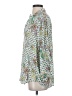 Zara Print Green 3/4 Sleeve Blouse Size S - photo 5