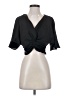 Zara Black Short Sleeve Blouse Size XS - photo 1