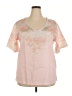 Unbranded Pink Short Sleeve Blouse Size XL - photo 1