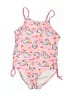 Assorted Brands Hearts Pink One Piece Swimsuit Size 8 - photo 1