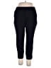 Lands' End Solid Black Track Pants Size L (petite) - photo 1