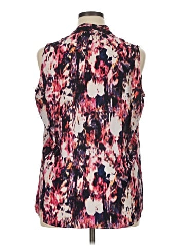 Rose + Olive Sleeveless Blouse (view 2)