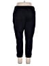 Lands' End Solid Black Track Pants Size L (petite) - photo 2