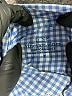 Vineyard Vines Performance Checkered-gingham Blue Long Sleeve Button-Down Shirt Size 7 - photo 3